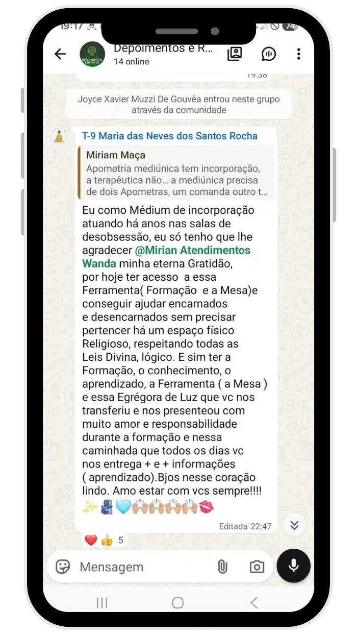 Depoimento de cliente do Casa Evolução