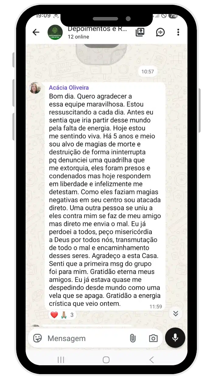 Depoimento de cliente do Casa Evolução