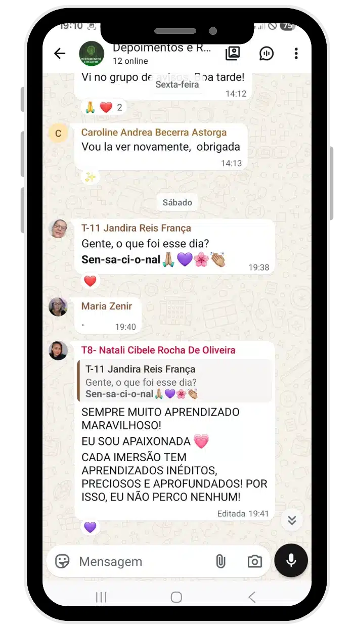 Depoimento de cliente do Casa Evolução